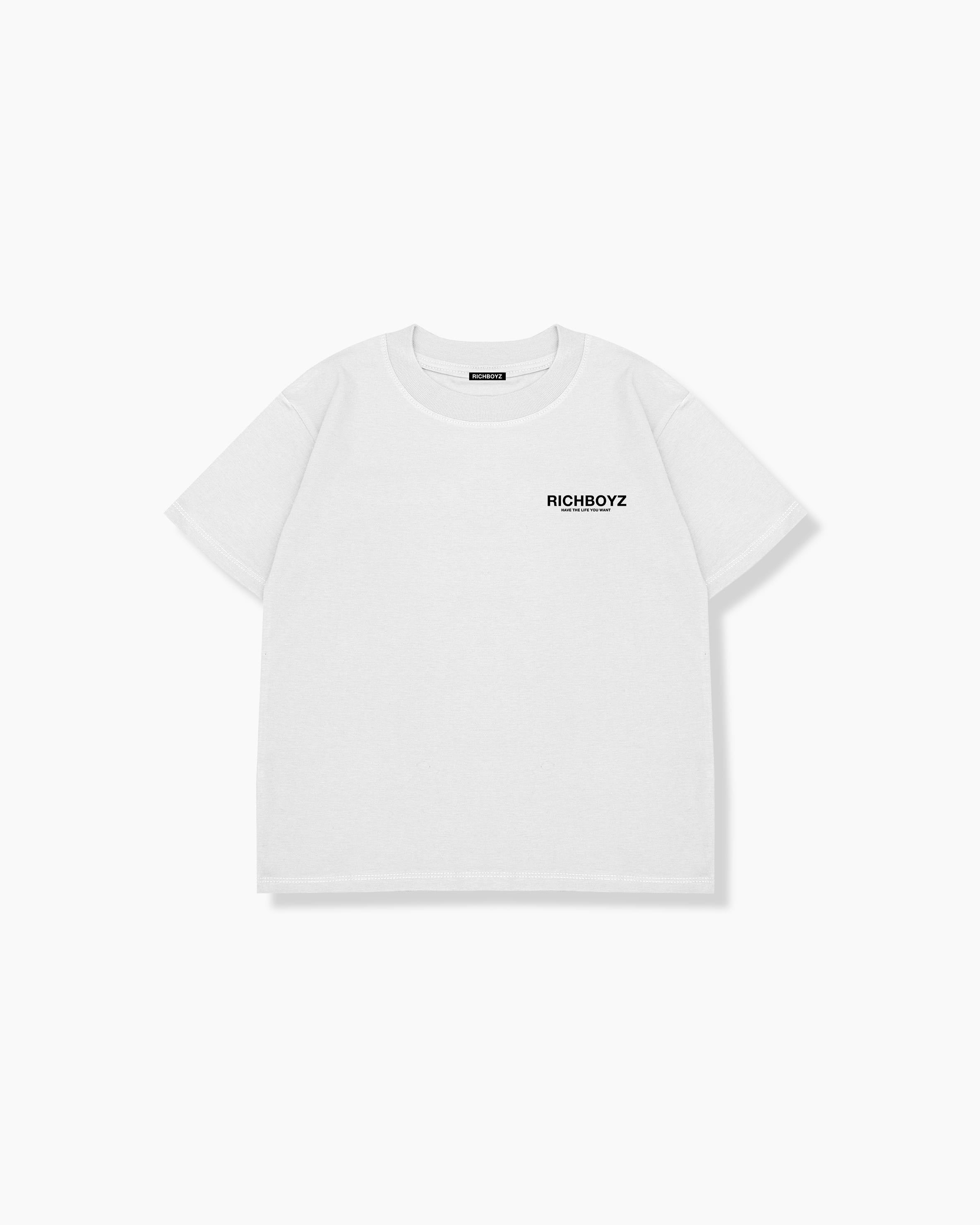 KIDZ RELAXED DROP SHOULDER TEE - CLASSIC WHITE