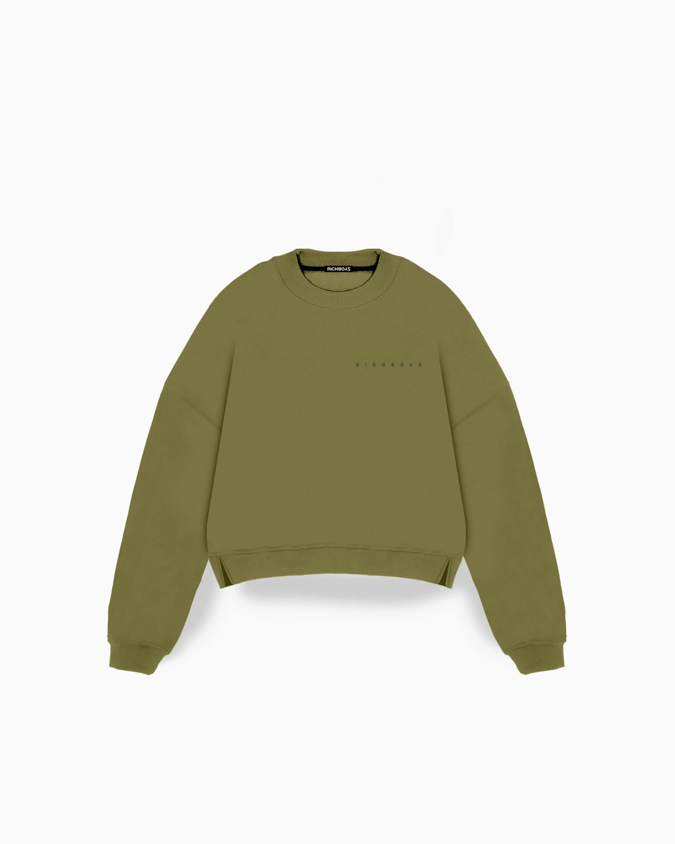 CROPPED SWEATER - MOSS